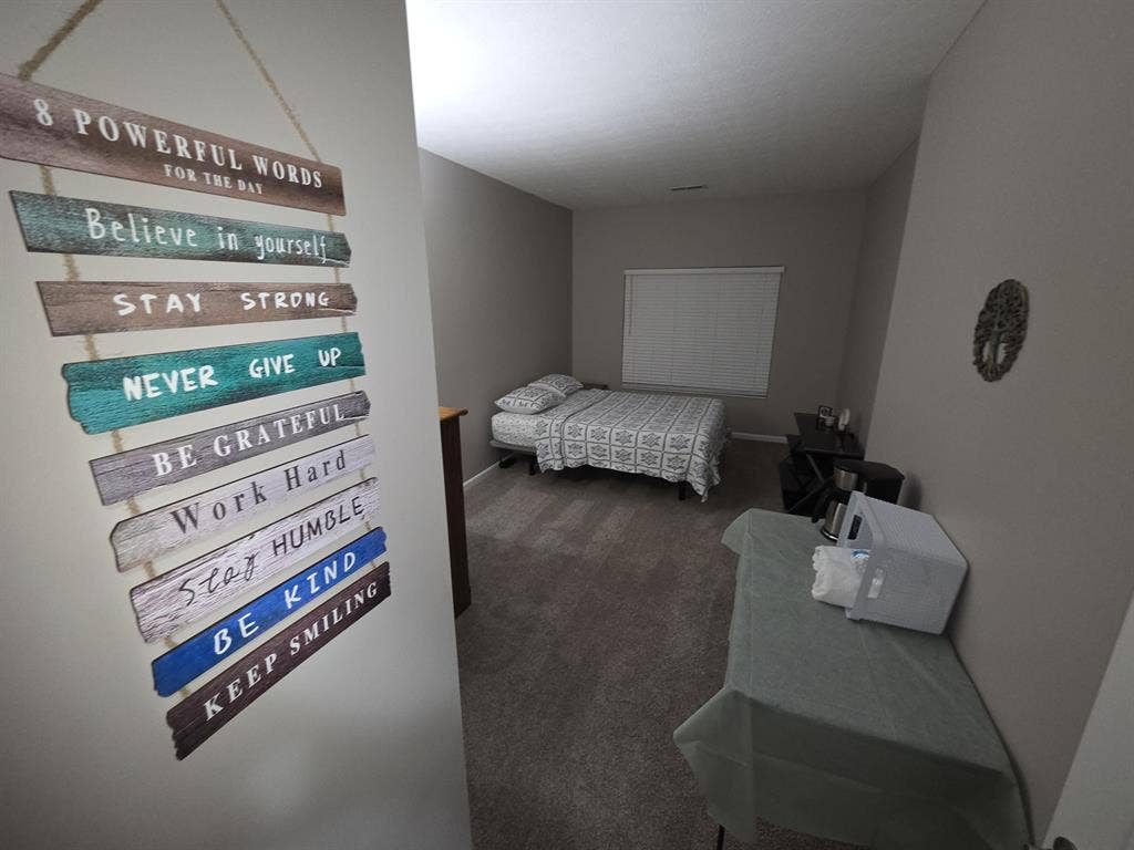 Townhouse near beautiful pond.