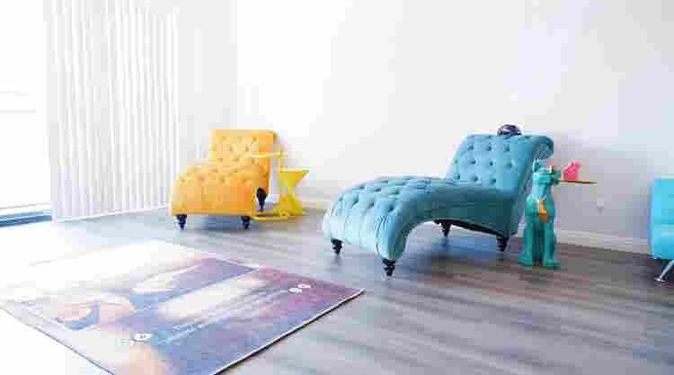 Furnished room with private bath