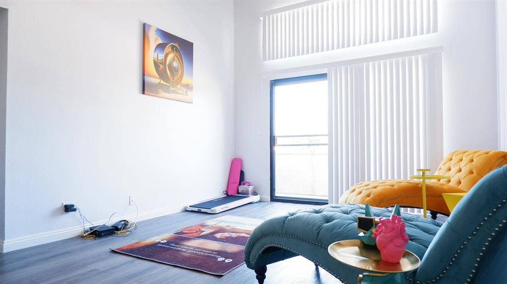 Furnished room with private bath