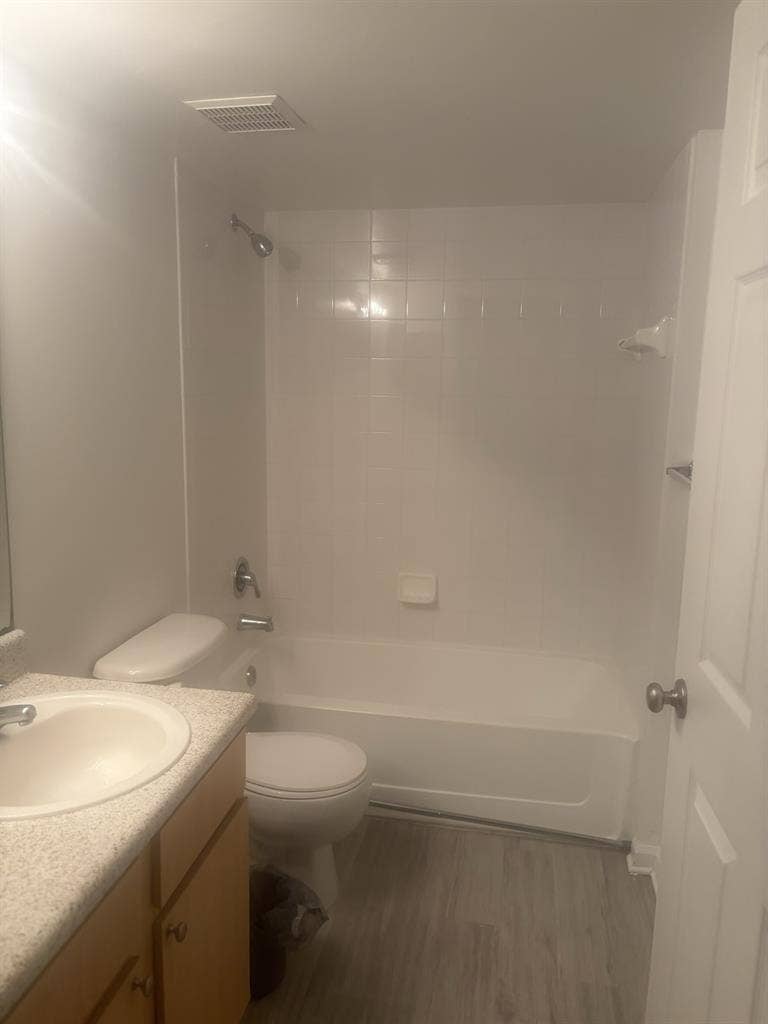 One bedroom and bathroom for rent.