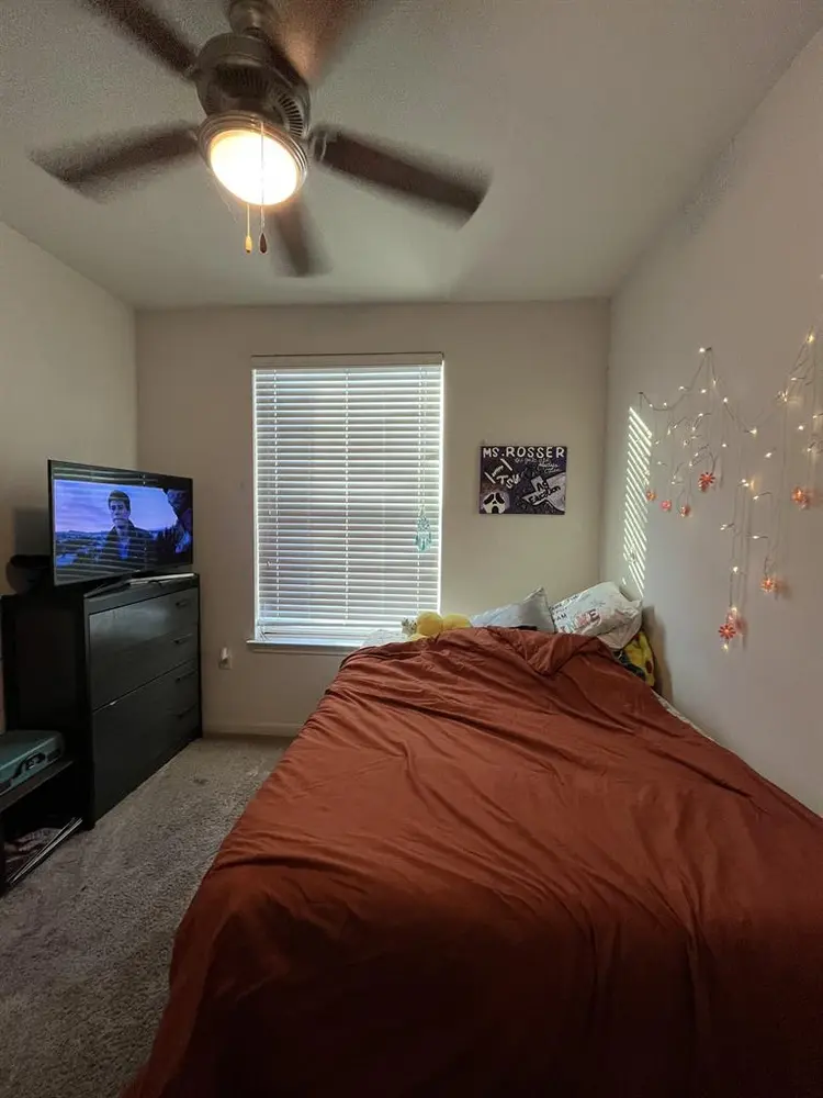 Private bedroom and bathroom