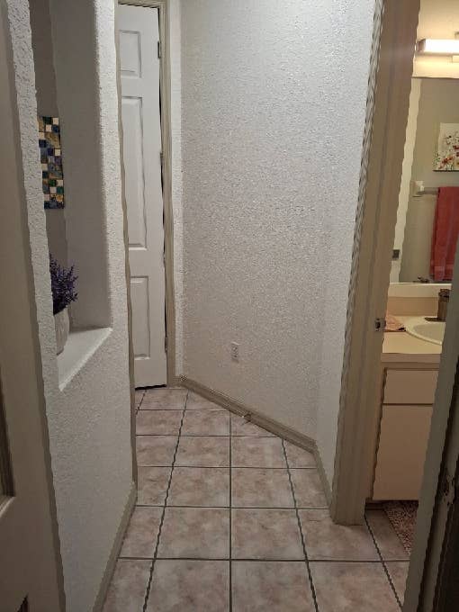 Bedroom, private bath and TV room