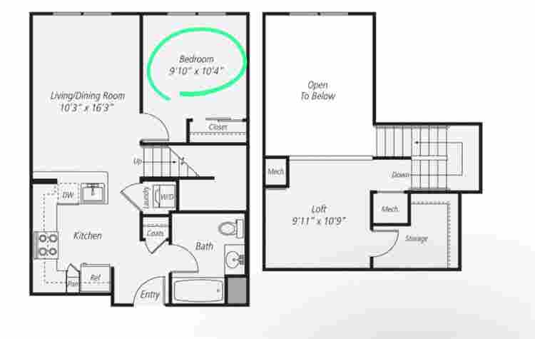 Private room for loft | Fort Lee