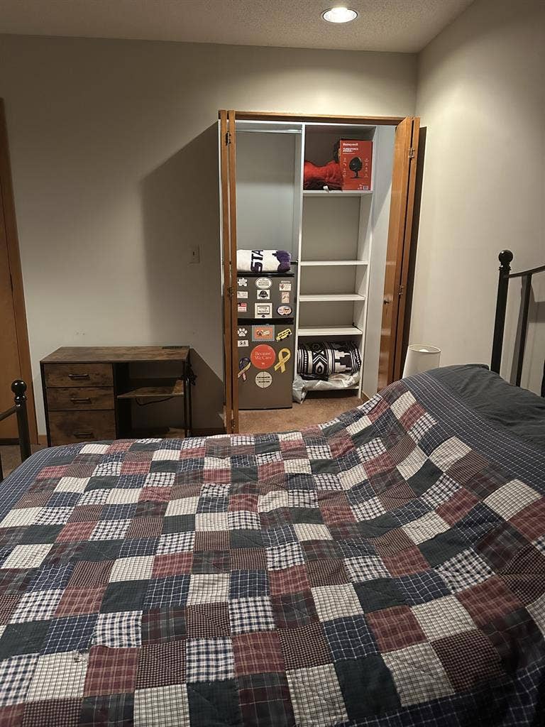 Private room for rent in a house.