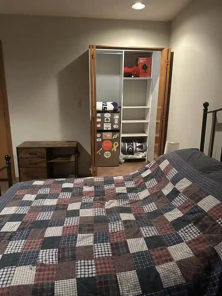 Private room for rent in a house.