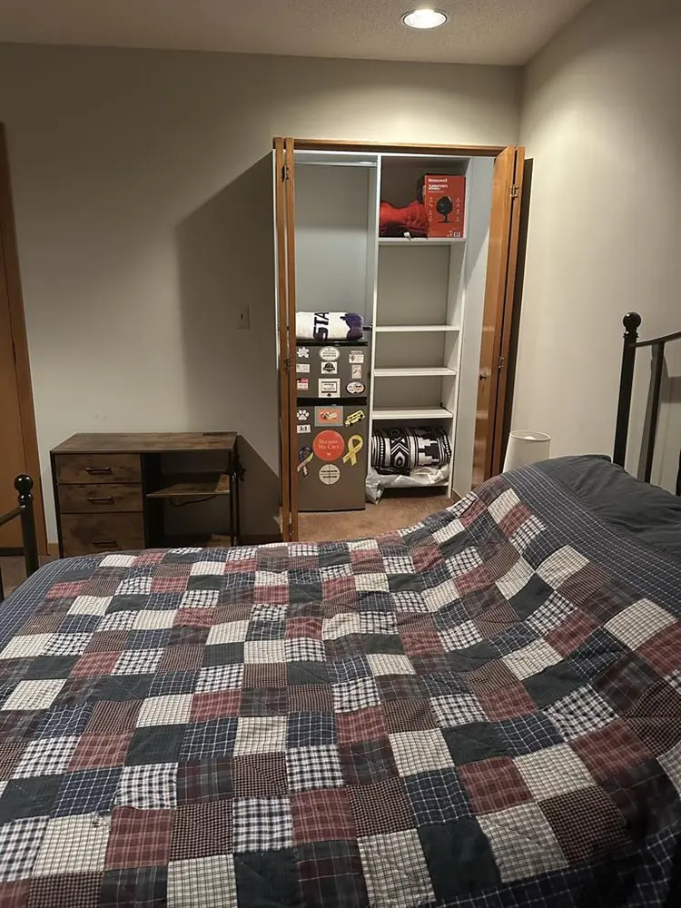 Private room for rent in a house.