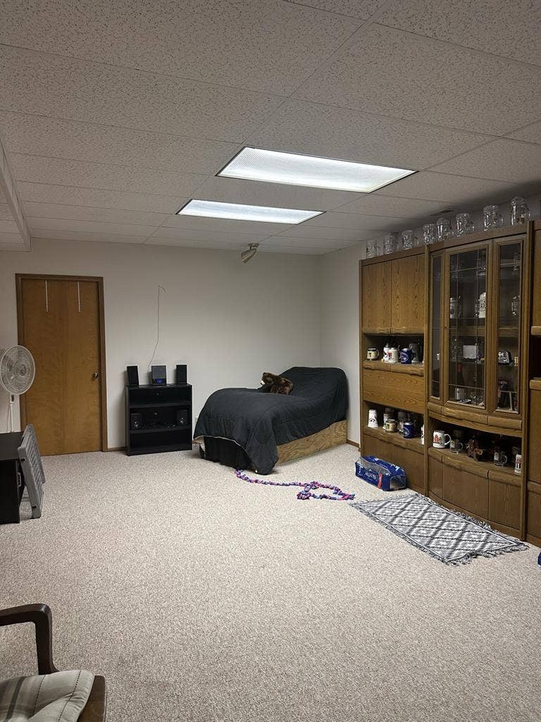 Private room for rent in a house.
