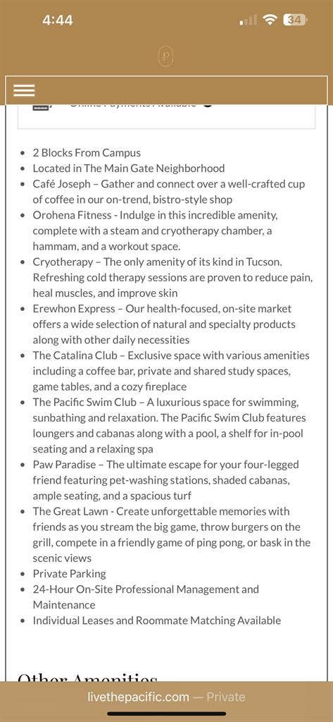 SUBLEASE (F) - Spring Semester