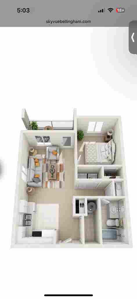 One bedroom lease takeover