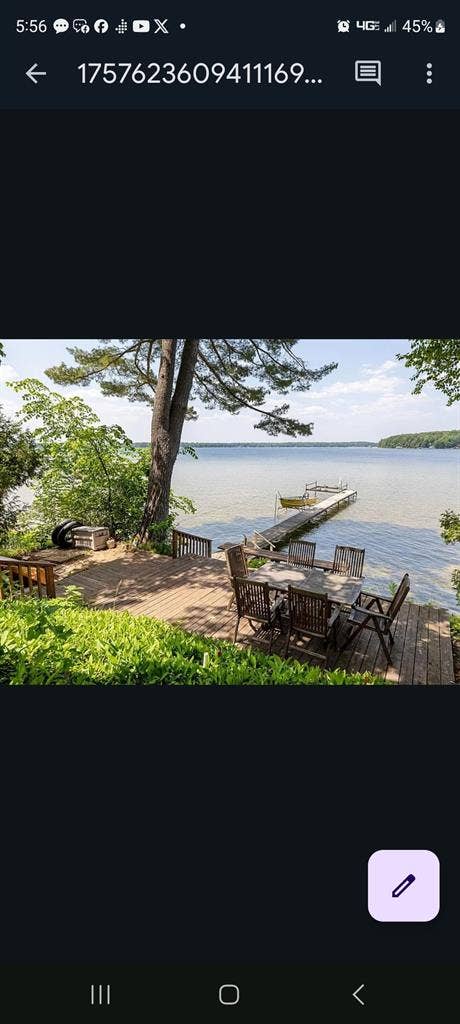 Lake house  sunset views near town