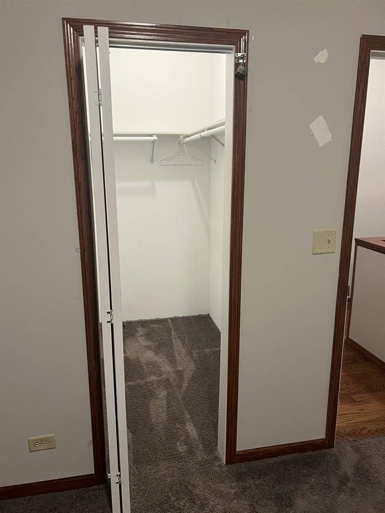 Large room closet private balcony