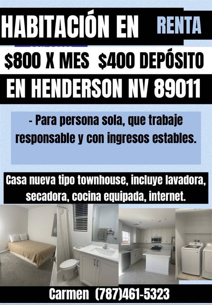 $ Rent a room plus deposit