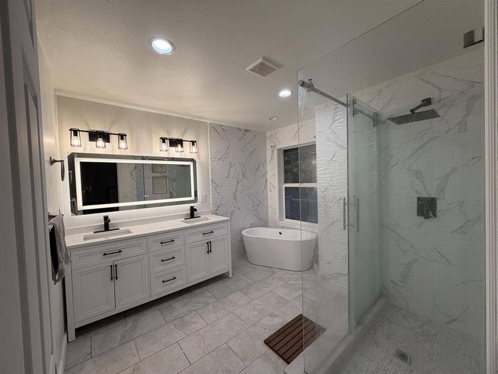 Master bedroom with walk-in closet