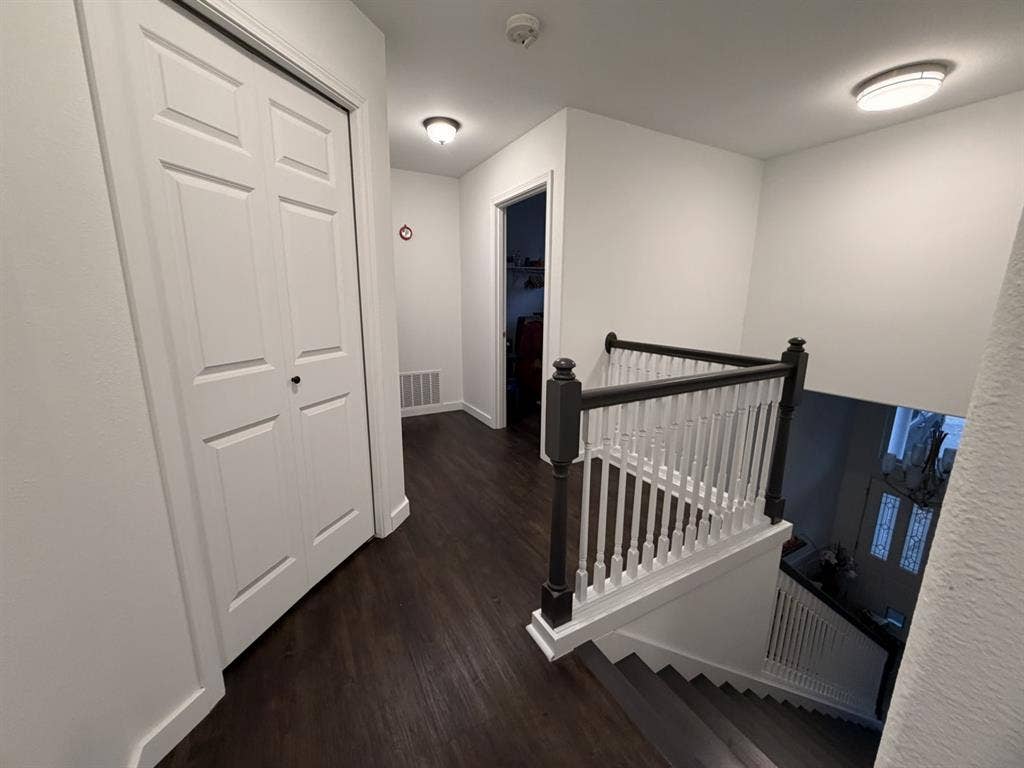 Master bedroom with walk-in closet