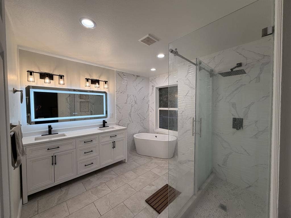 Master bedroom with walk-in closet