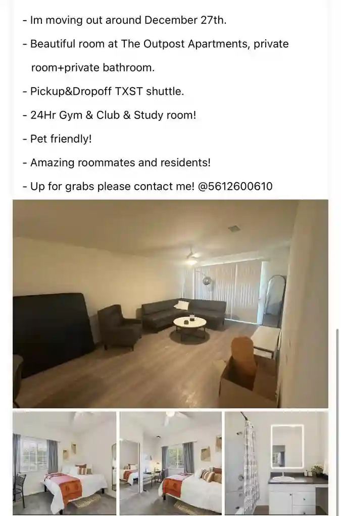 LEASE TAKE OVER IN SAN MARCOS