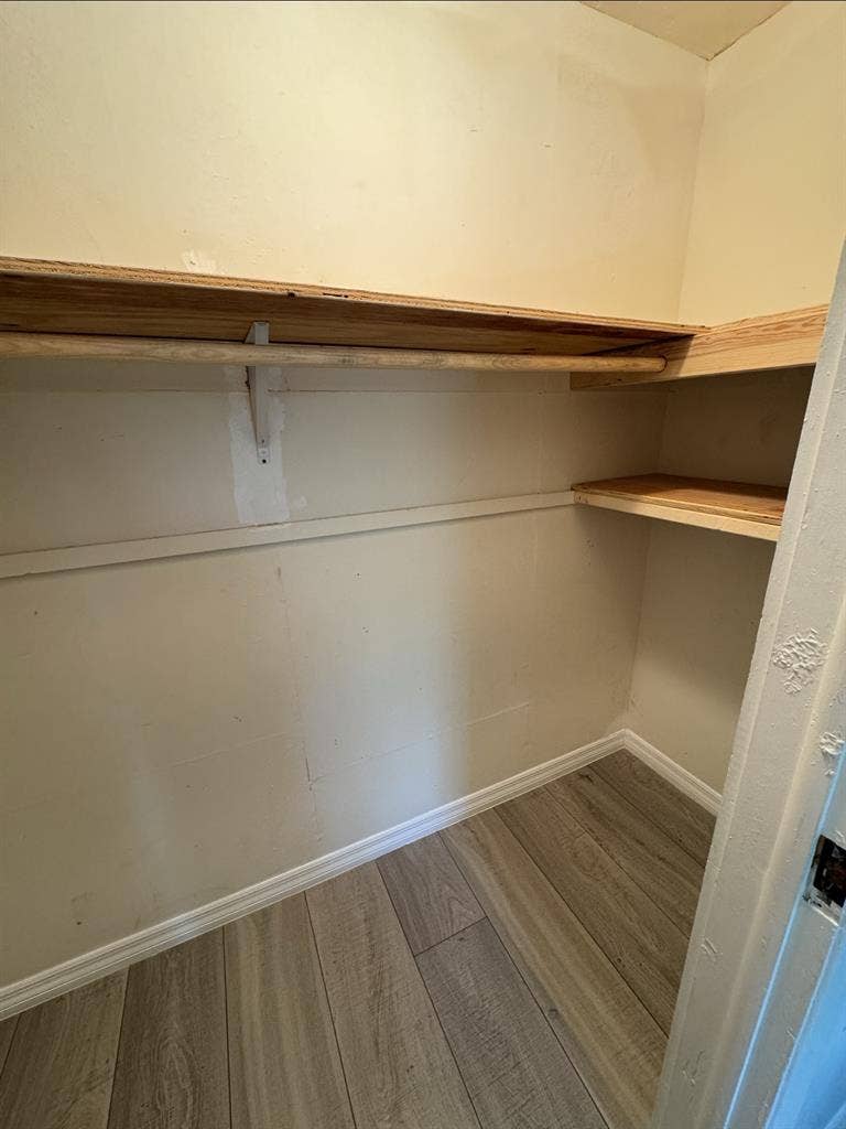 Upstairs bedroom with shared bath