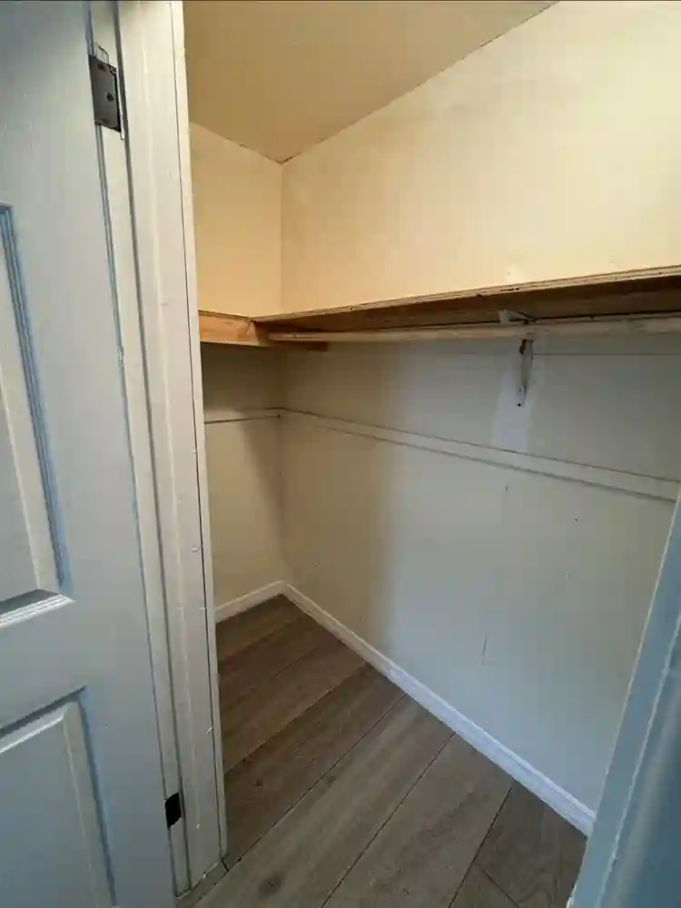 Upstairs bedroom with shared bath