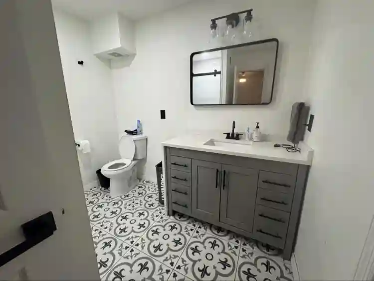 Bedroom with private bathroom