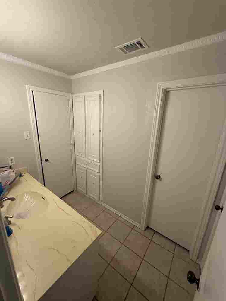Room with private bath, closets