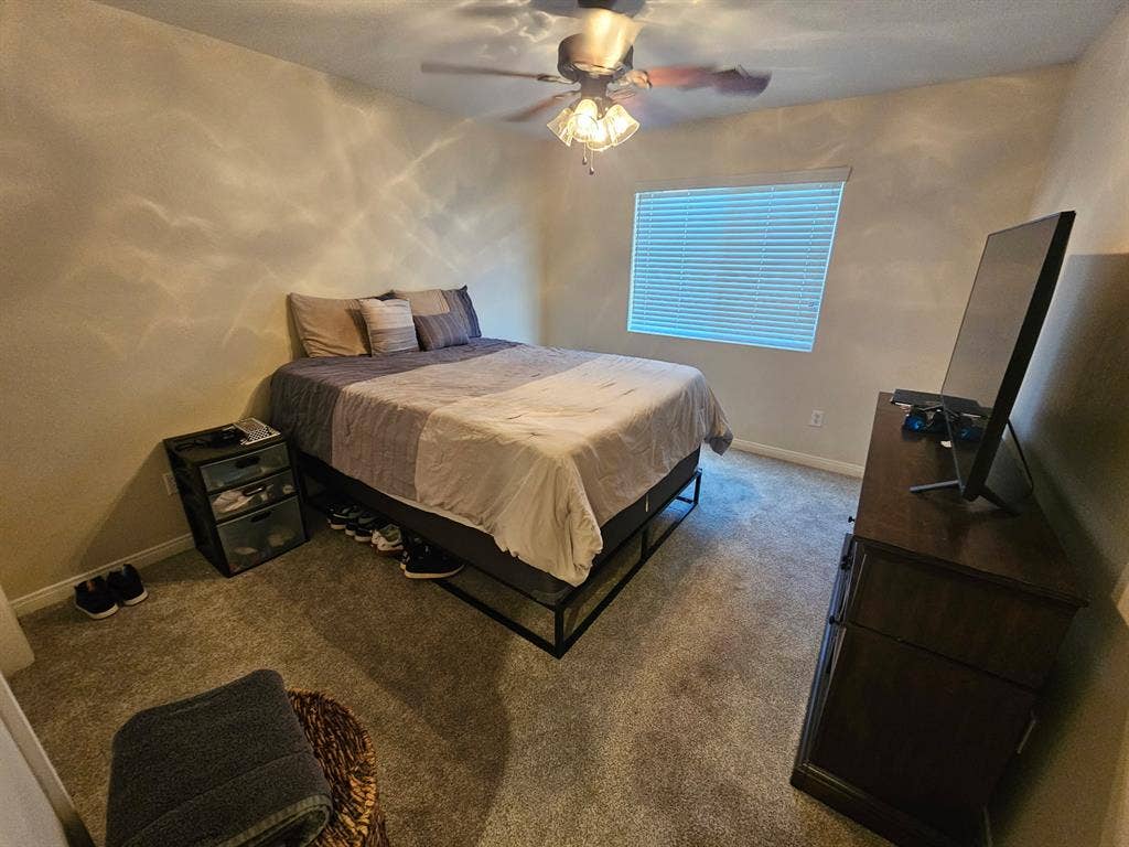 Bedroom and a private TV Room