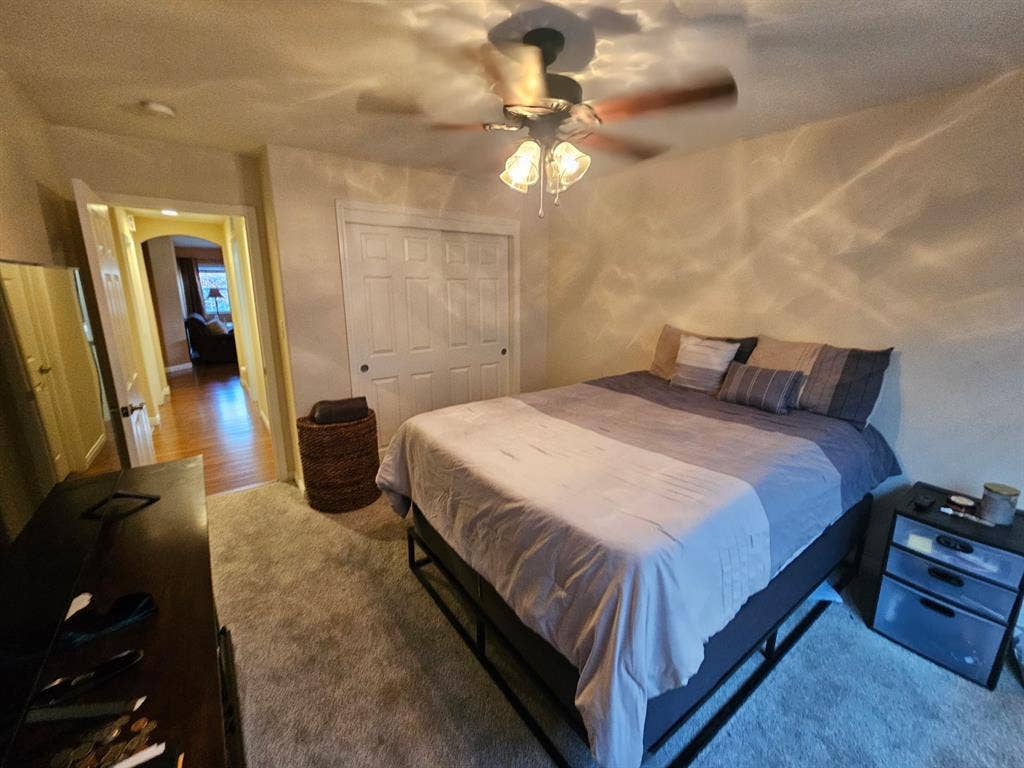 Bedroom and a private TV Room