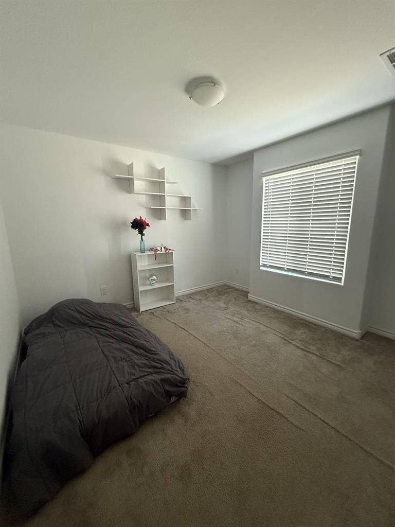Single room with shared bathroom