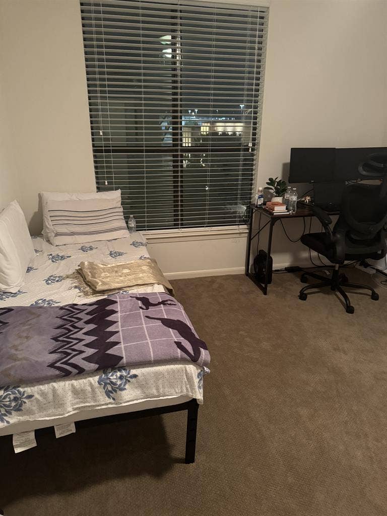 Private room with attached washroom