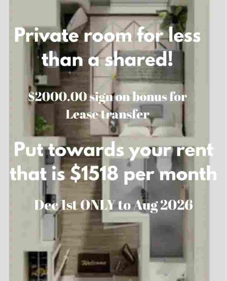 Single room available