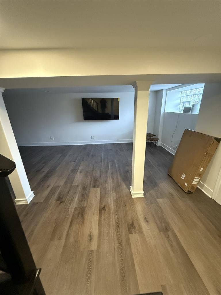 Fully furnished basement large room
