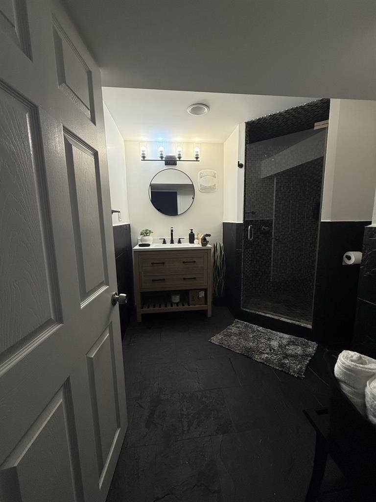 Fully furnished basement large room