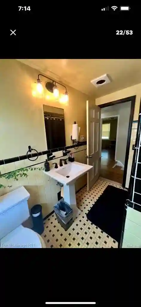 Room with included utilities.