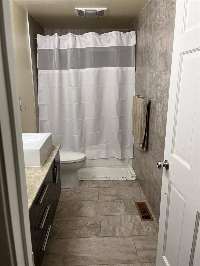 Room for rent in a shared house.