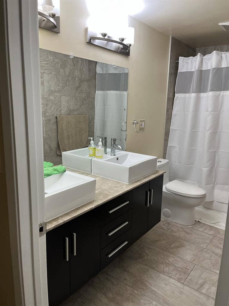 Room for rent in a shared house.