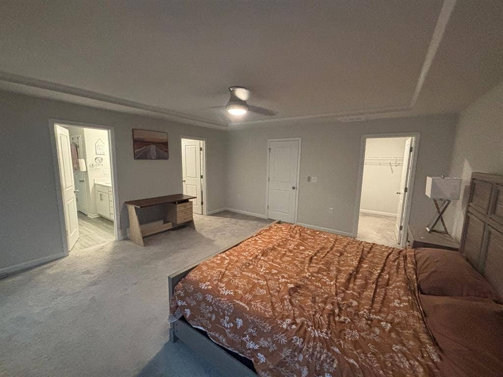 Master bedroom -attached bathroom