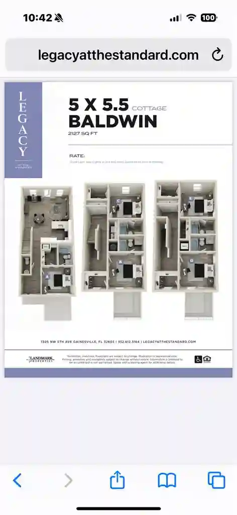 Private bedroom and bathroom