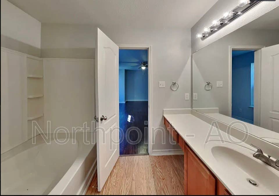 Upstairs open room with shared bath