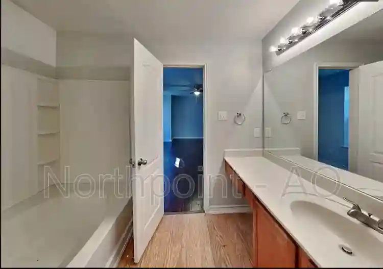 Upstairs open room with shared bath