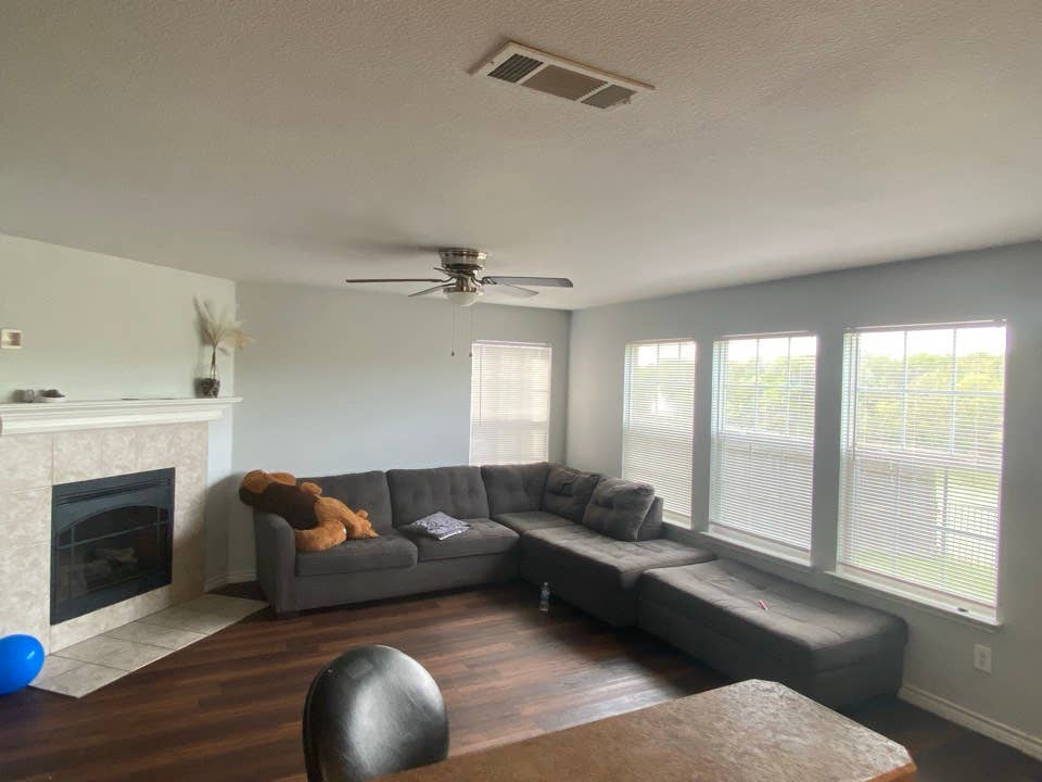 Upstairs open room with shared bath