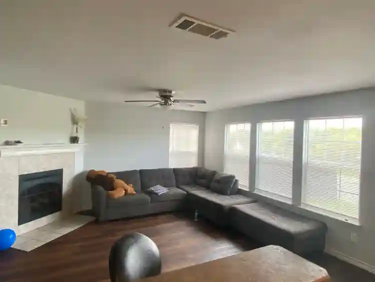 Upstairs open room with shared bath