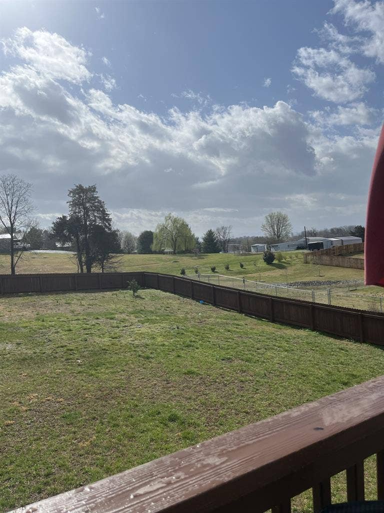 House with Fenced in Yard