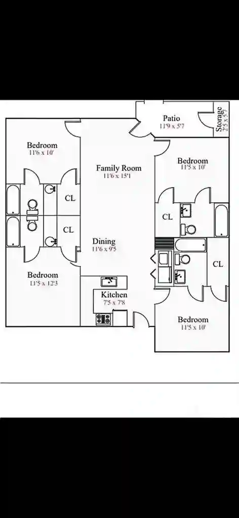 4 BR in Raleigh