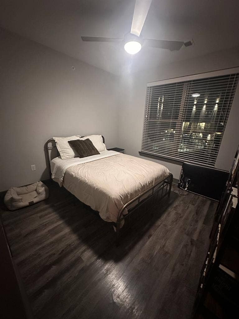 Private bedroom and bathroom