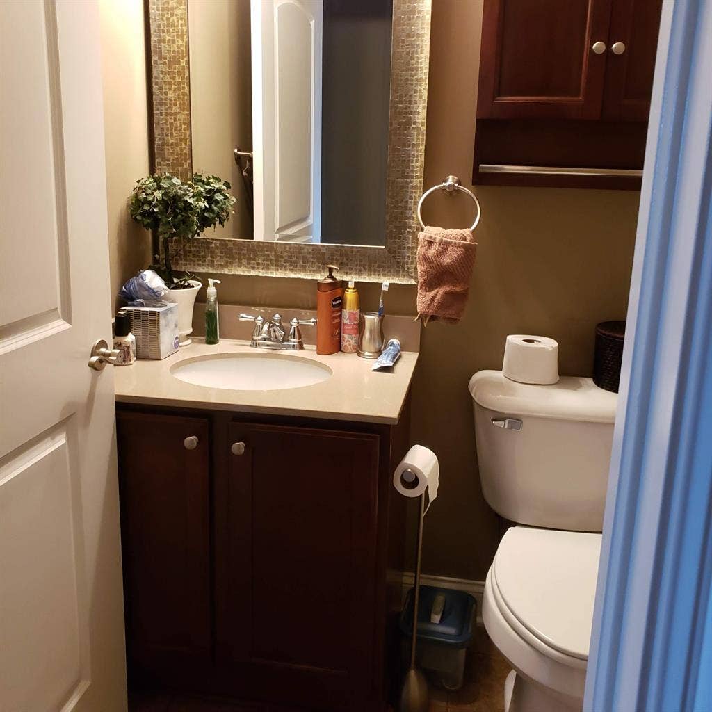 Furnished room inside house.