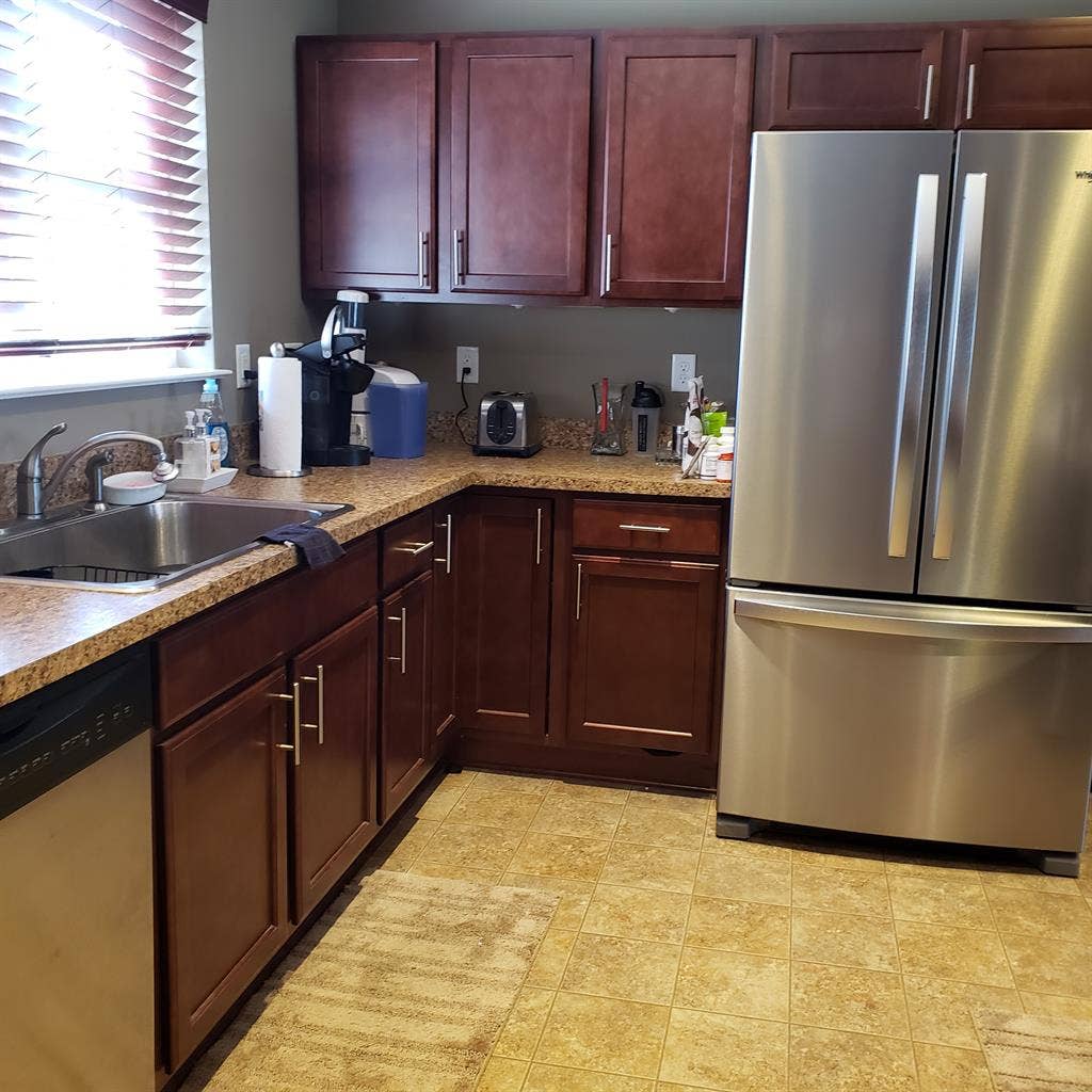 Furnished room inside house.