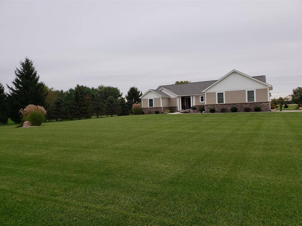 Furnished room inside house.