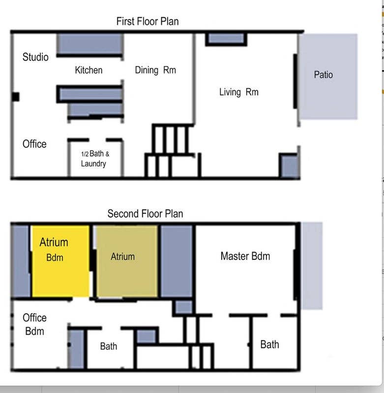 Upstairs Atrium Bedroom in Condo