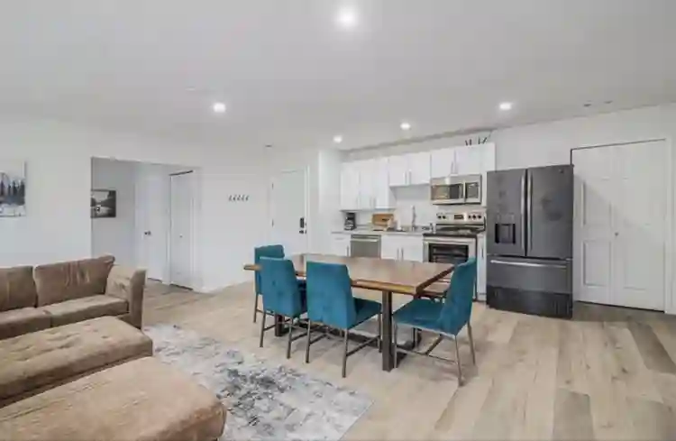 room and private bath
in new house!