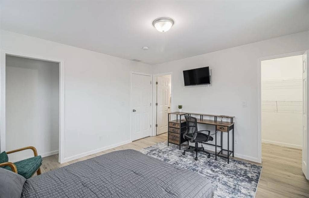 room and private bath 
in new house!