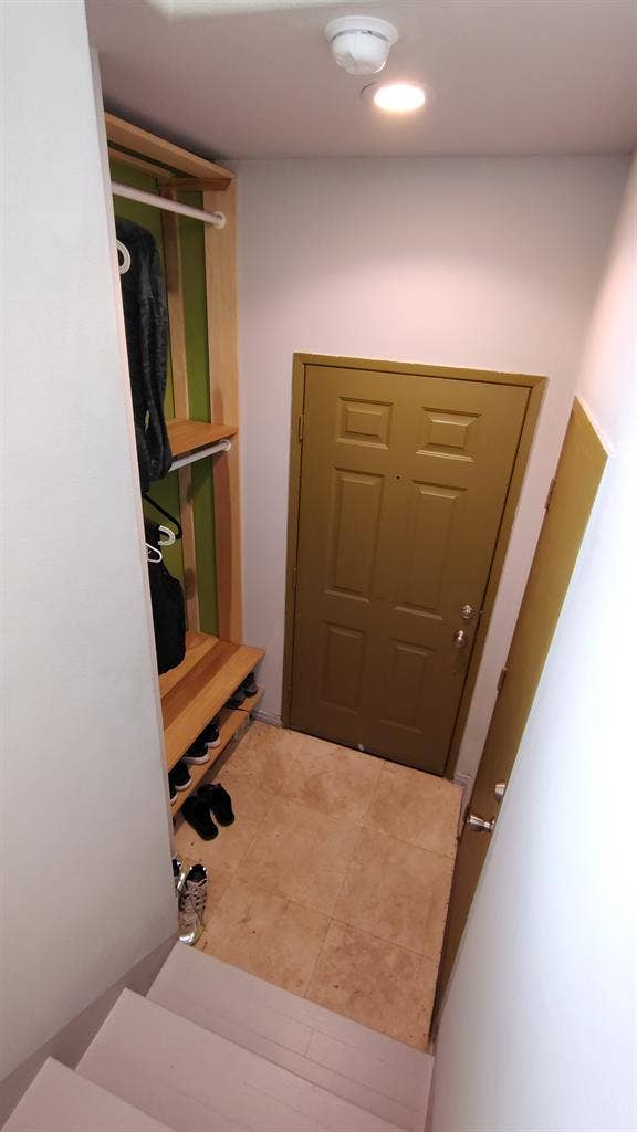 bath laundry in garage